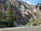 Looking downstream from Lower Grouse Camp