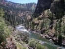 The view of the Middle Fork of the Salmon from high above