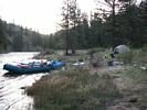 Typical Campsite in the upper section of the run