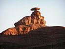 Close-up of San Juan River rock formation named Mexican Hat