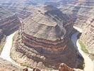 Looking down into the San Juan River Canyon