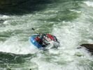 Raft getting sideways in rapid on the Selway River