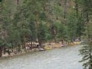 The view across the Middle Fork of the Salmon at Trail Camp in the heavy timber
