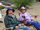 Two people on a rafting trip on the Main Salmon River
