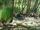 A man taking a nap