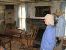 Exploring old homestead cabin at Campbells Ferry, Main Salmon, Idaho