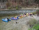 Catarafts stopped for a break on the Middle Fork of the Salmon River