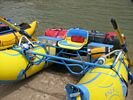 Close up of raft from from Madcatr Mfg