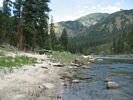 Rafting trip campsite on the Main Salmon River