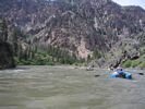 Rafts running the Middle Fork of the Salmon at high water