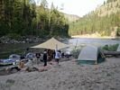 Rafting party stopped at Lower Yellow Pine